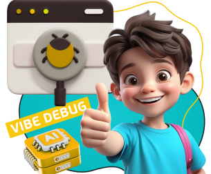 Тестирование & Vibe Debug. Охотники за багами - КИБЕРшкола программирования для детей, компьютерные курсы для школьников, начинающих и подростков - KIBERone г. Омск