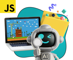 Язык программирования JavaScript + AI. Проектное обучение + геймификация + AI-помощники - КИБЕРшкола программирования для детей, компьютерные курсы для школьников, начинающих и подростков - KIBERone г. Омск