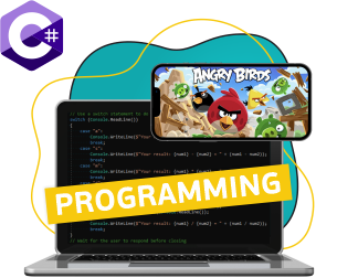 Программирование на C#. Удивительный мир 2D-игр - Школа программирования для детей, компьютерные курсы для школьников, начинающих и подростков - KIBERone г. Омск